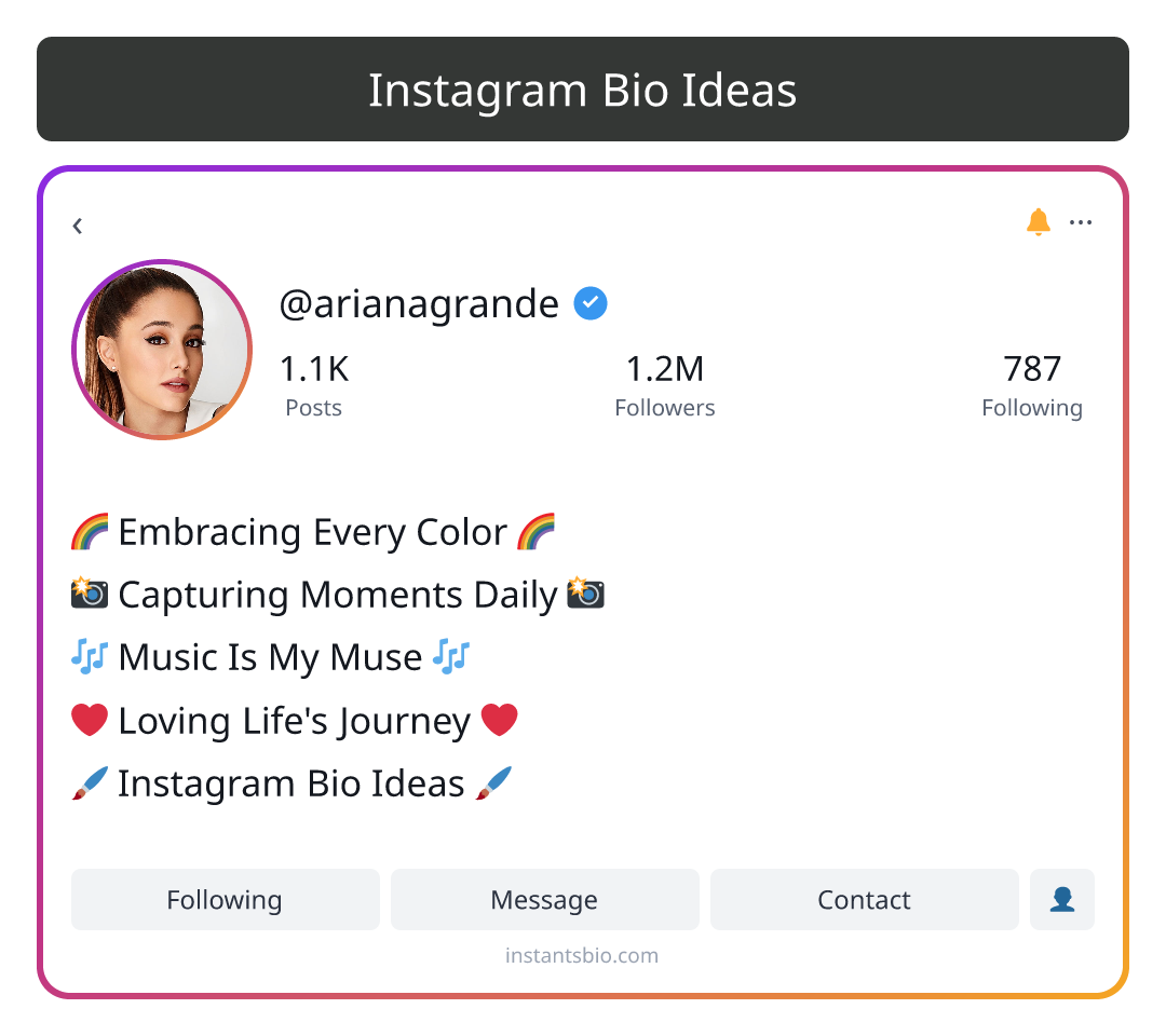 Instagram Bio Ideas