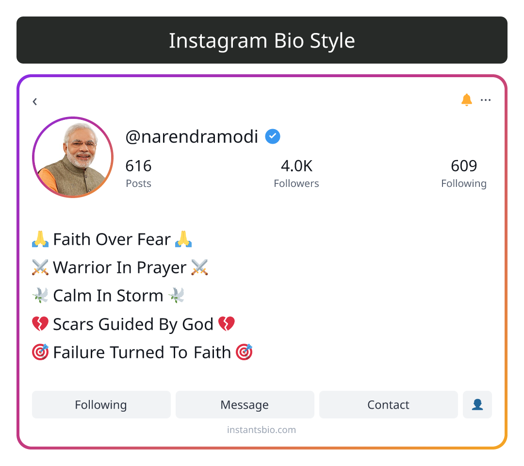Instagram Bio Style