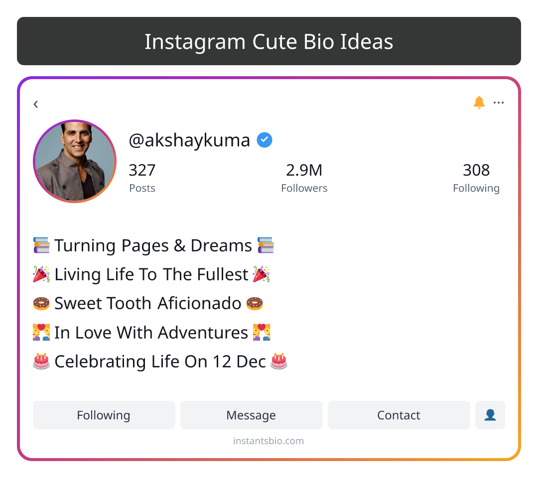 Instagram Cute Bio Ideas - instagram bio ideas