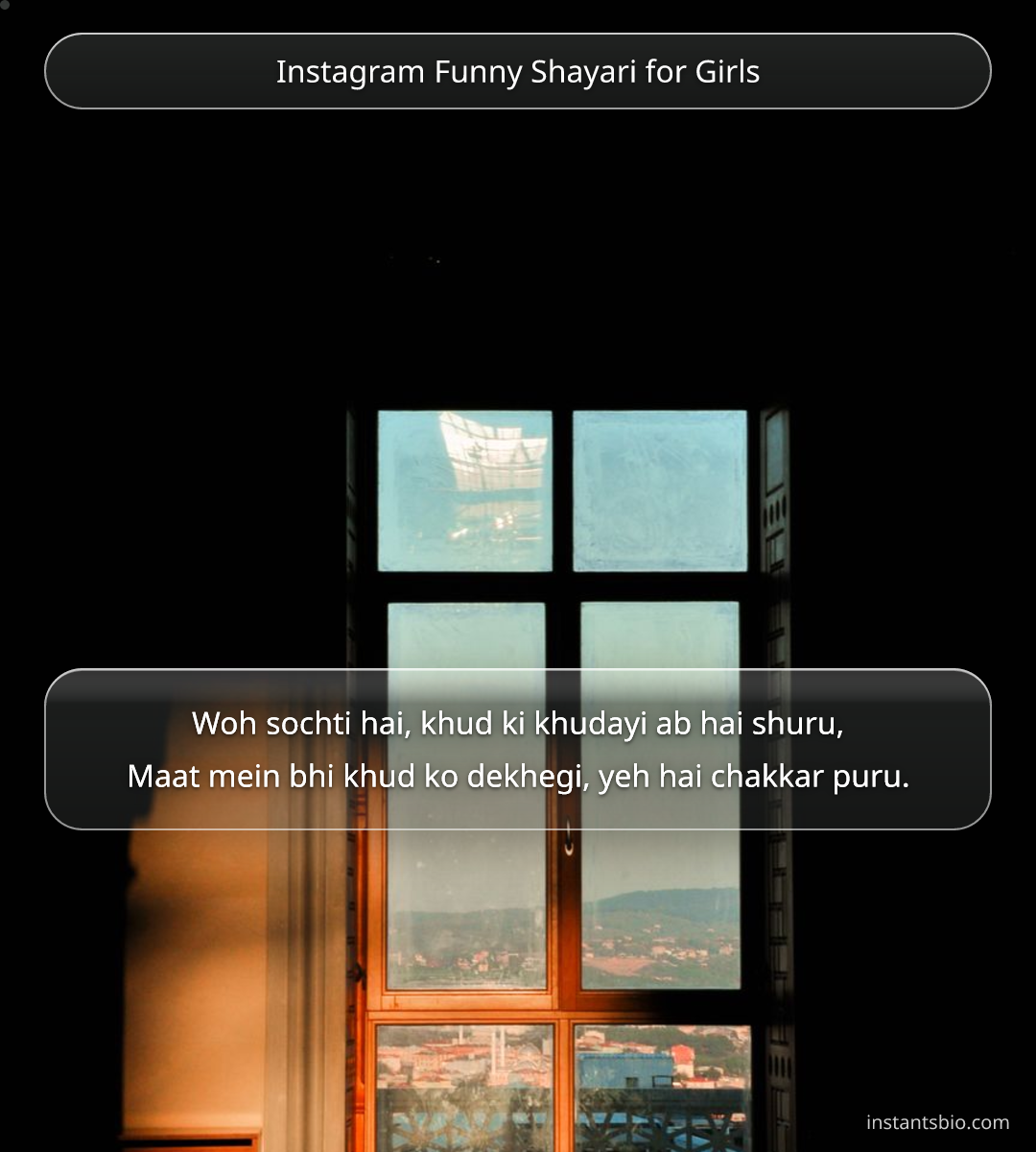 Instagram Funny Shayari for Girls