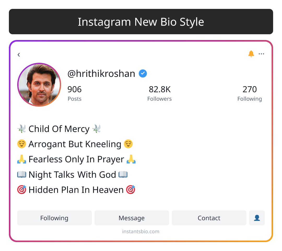 Instagram New Bio Style - instagram bio style