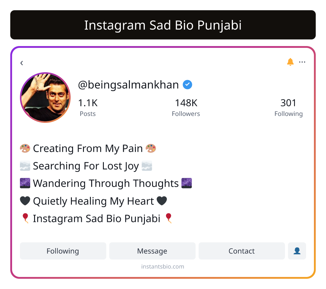 Instagram Sad Bio Punjabi