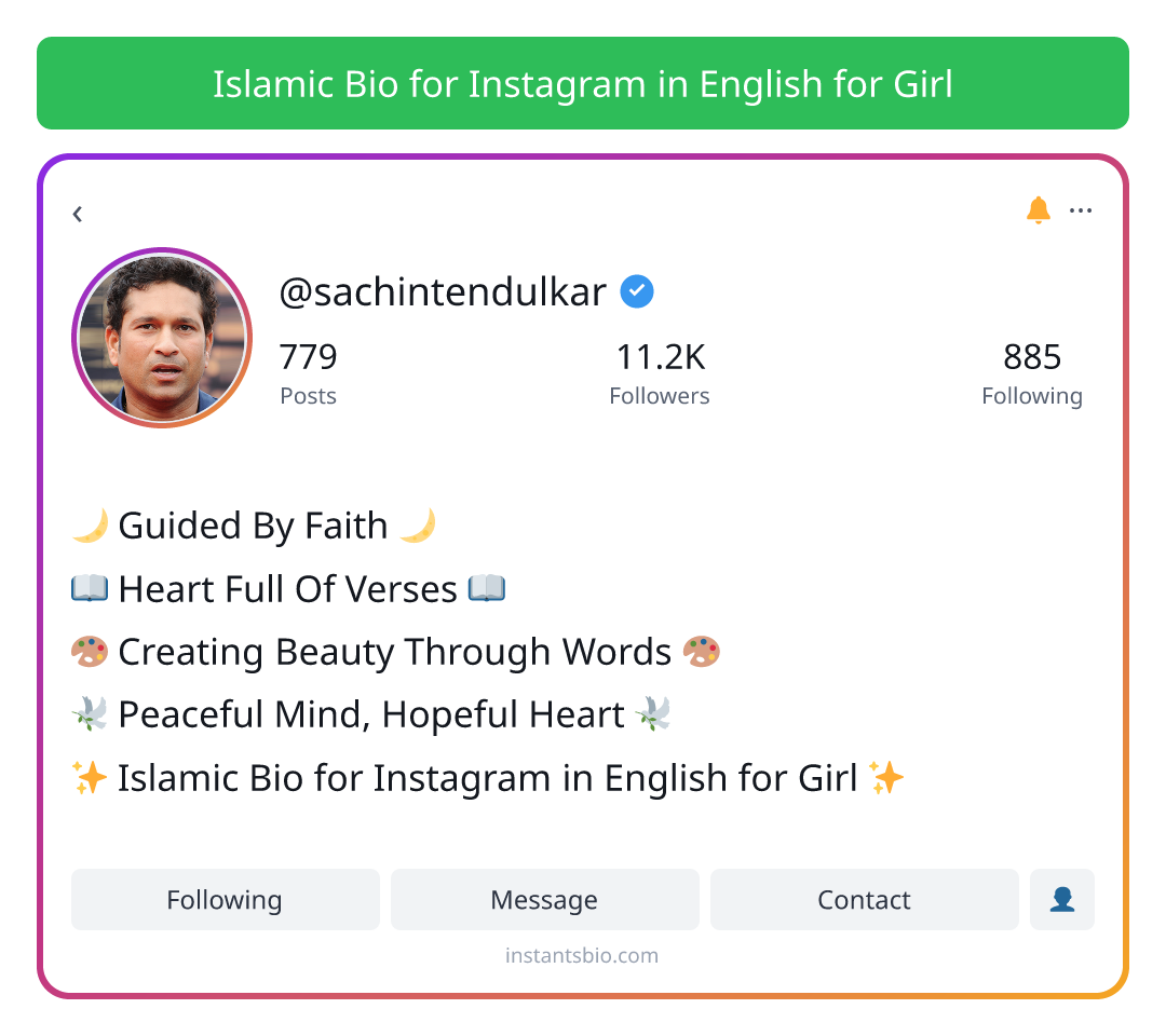 Islamic Bio for Instagram in English for Girl