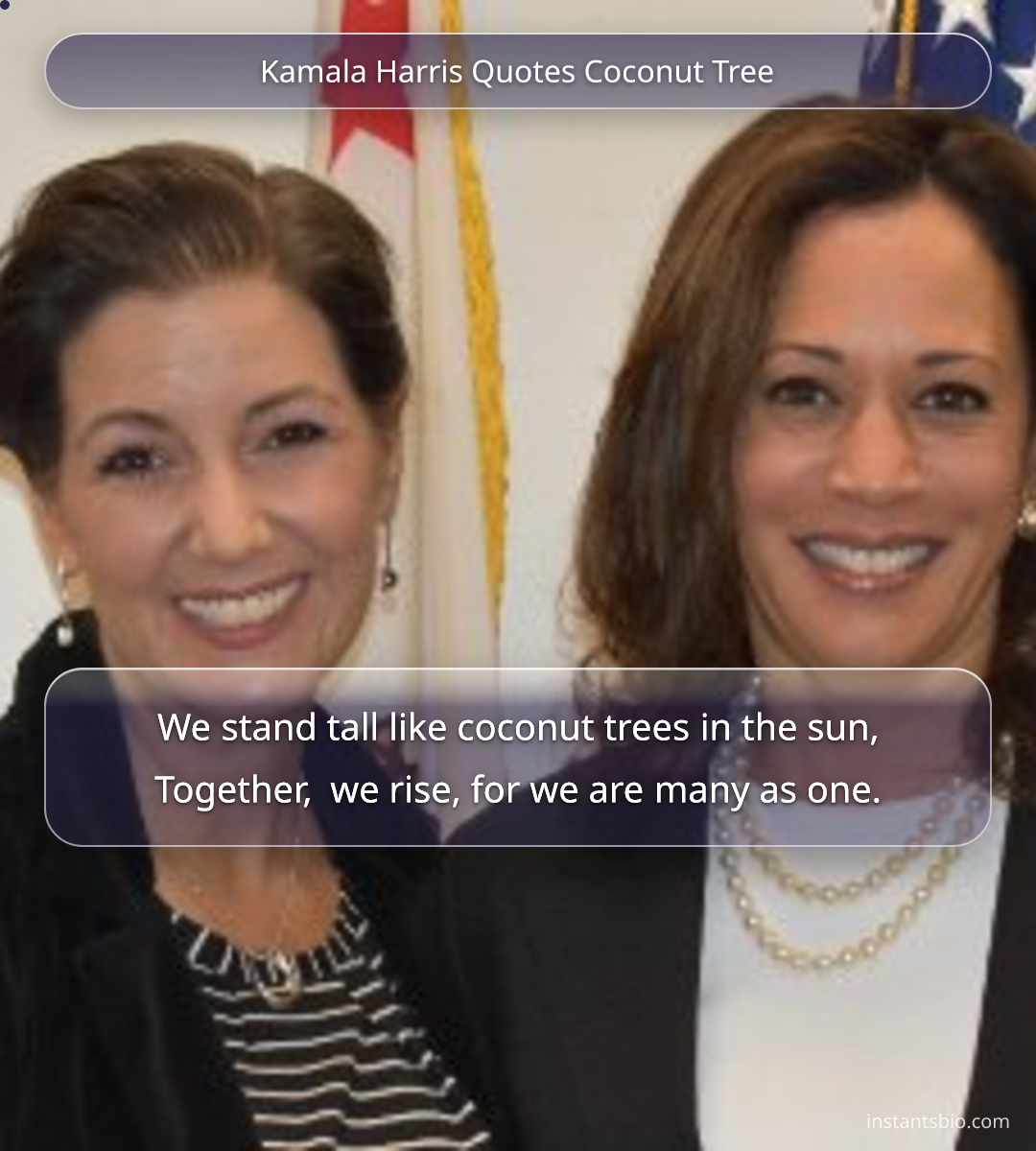 Kamala Harris Quotes Coconut Tree