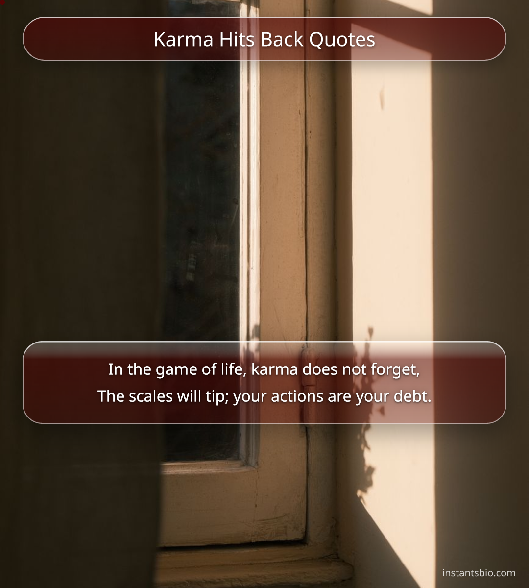 Karma Hits Back Quotes - karma quotes
