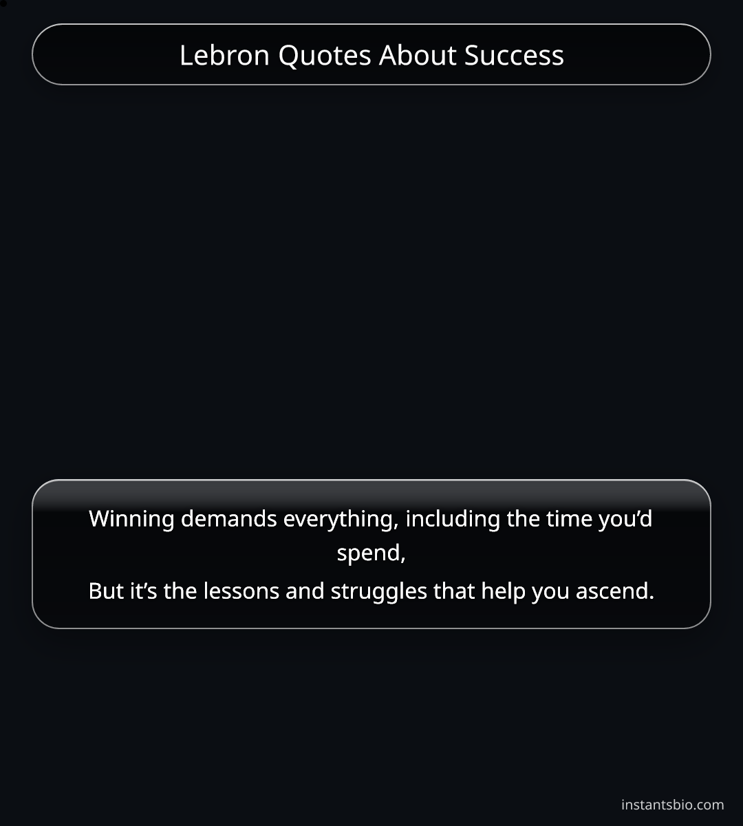 Lebron Quotes About Success