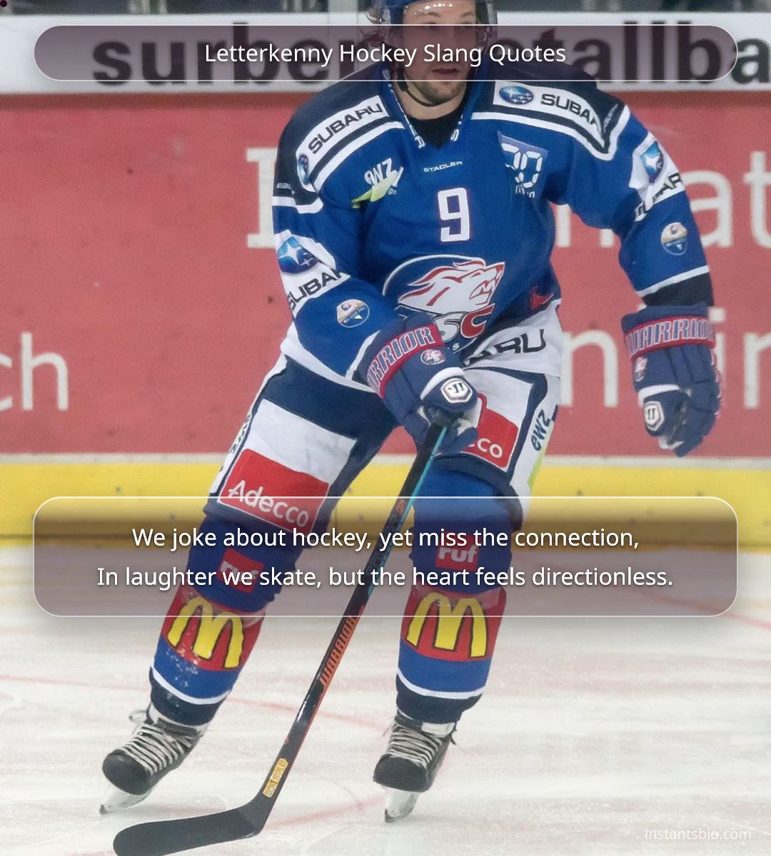 Letterkenny Hockey Slang Quotes - letterkenny quotes