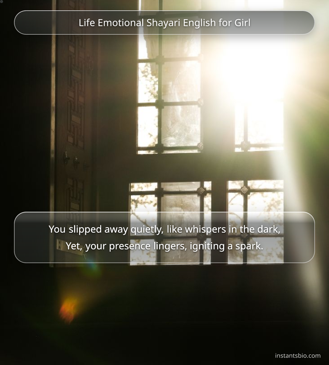 Life Emotional Shayari English for Girl