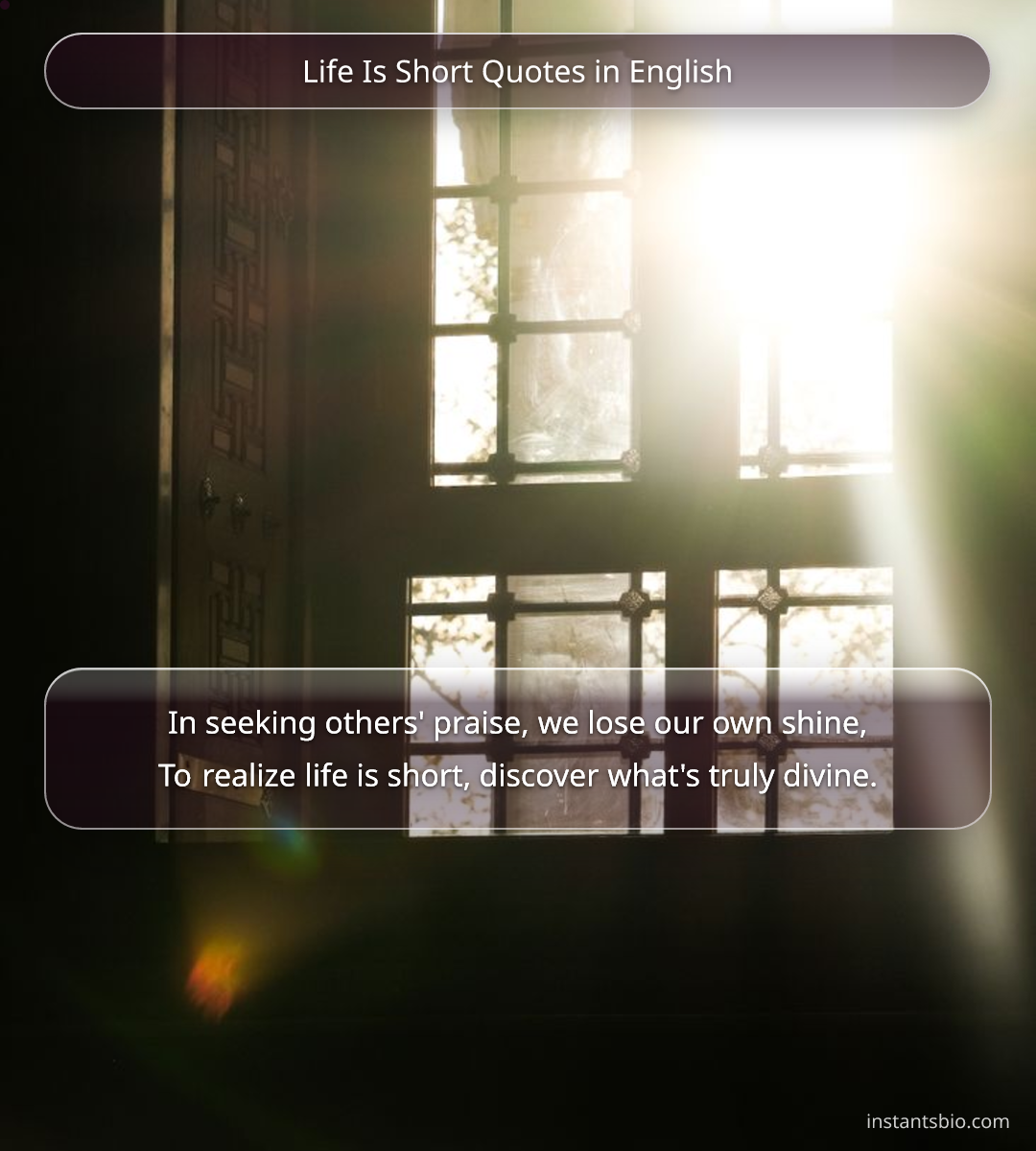 Life Is Short Quotes in English