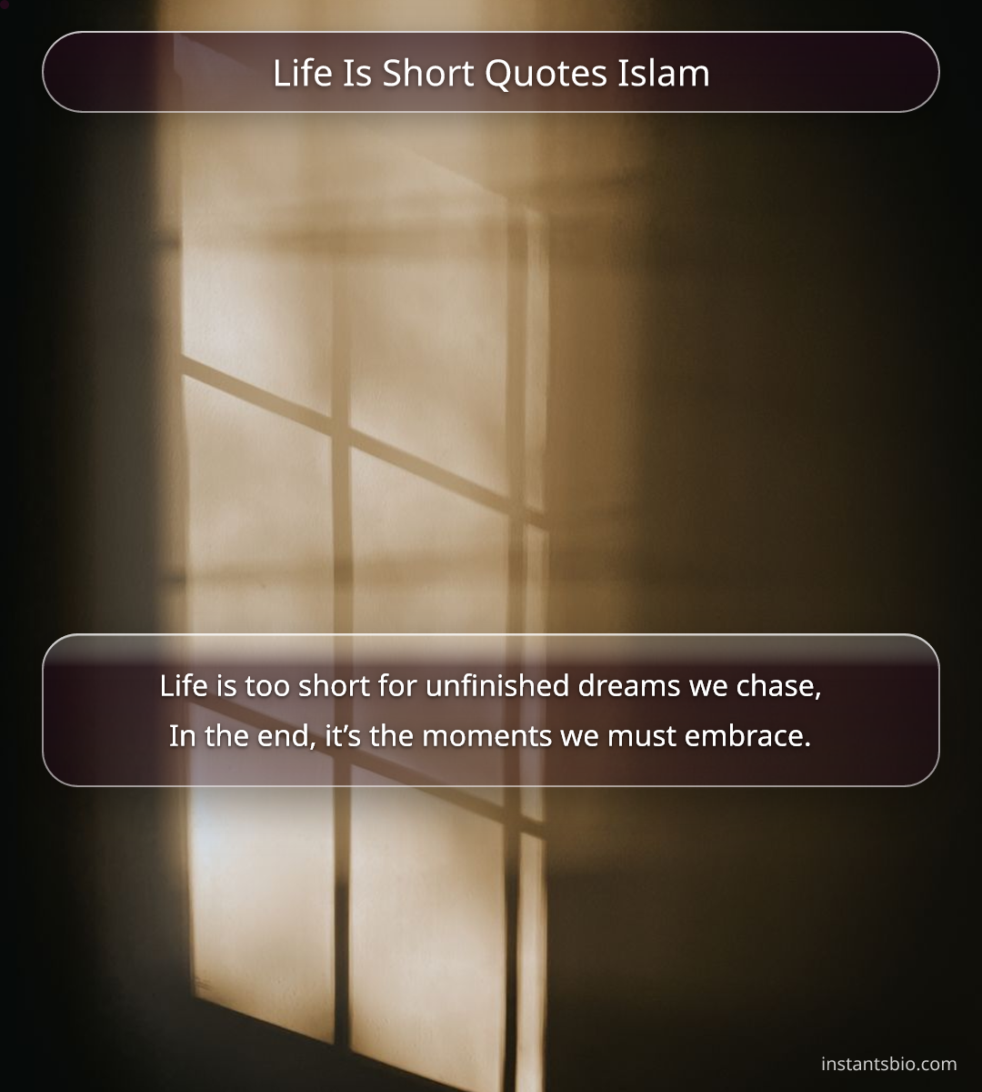 Life Is Short Quotes Islam