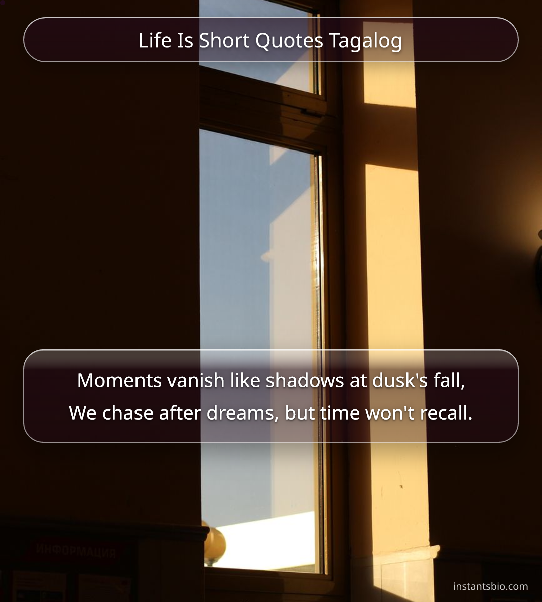 Life Is Short Quotes Tagalog