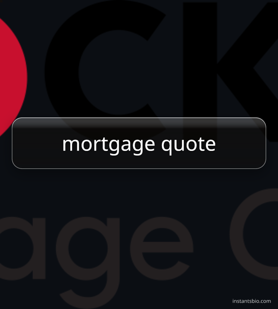 mortgage quote