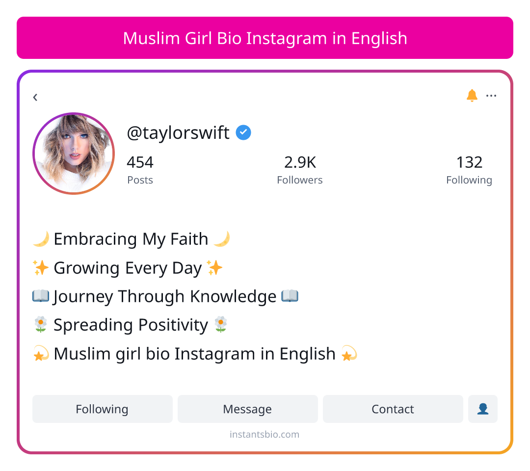 Muslim Girl Bio Instagram in English
