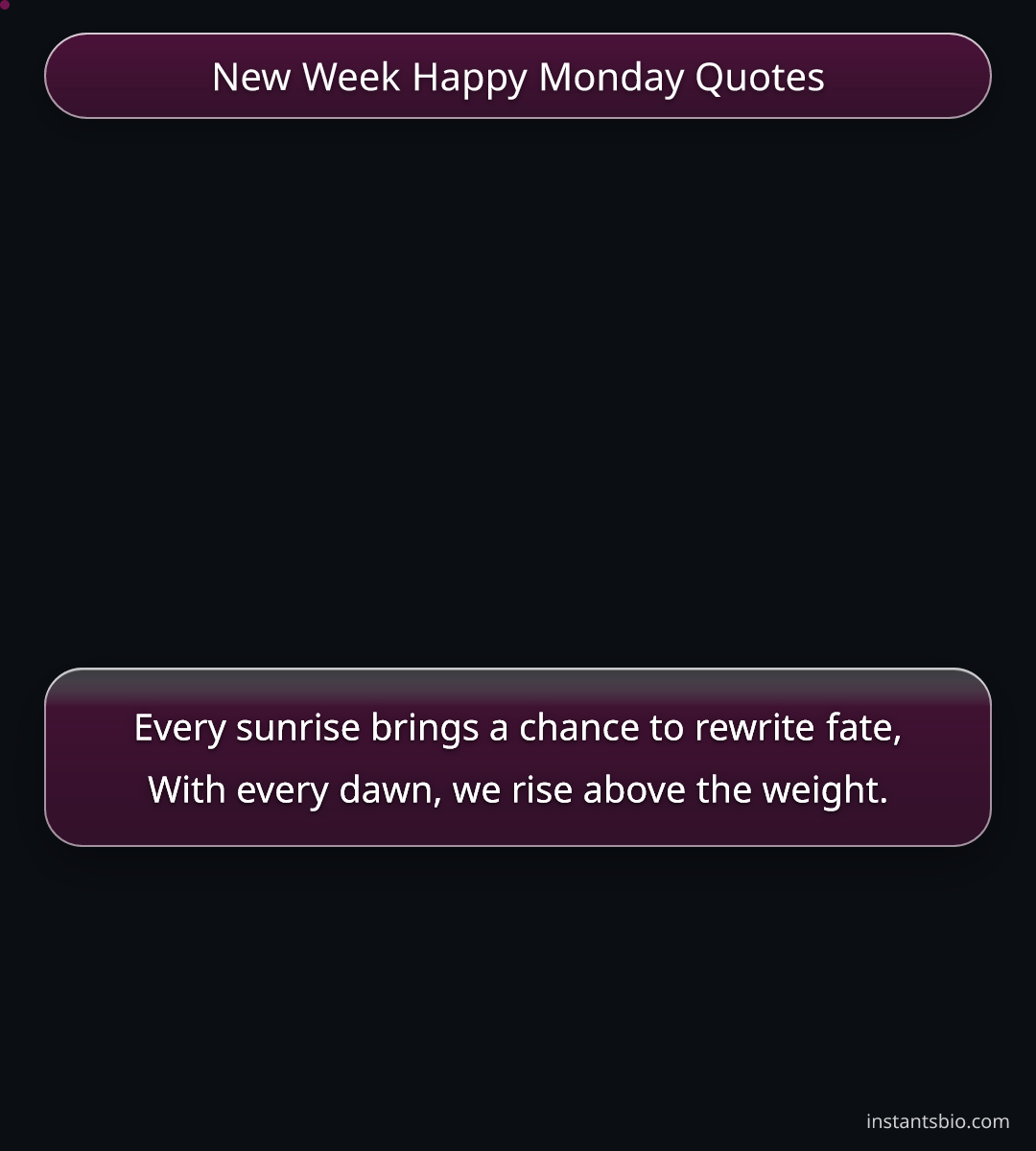 New Week Happy Monday Quotes
