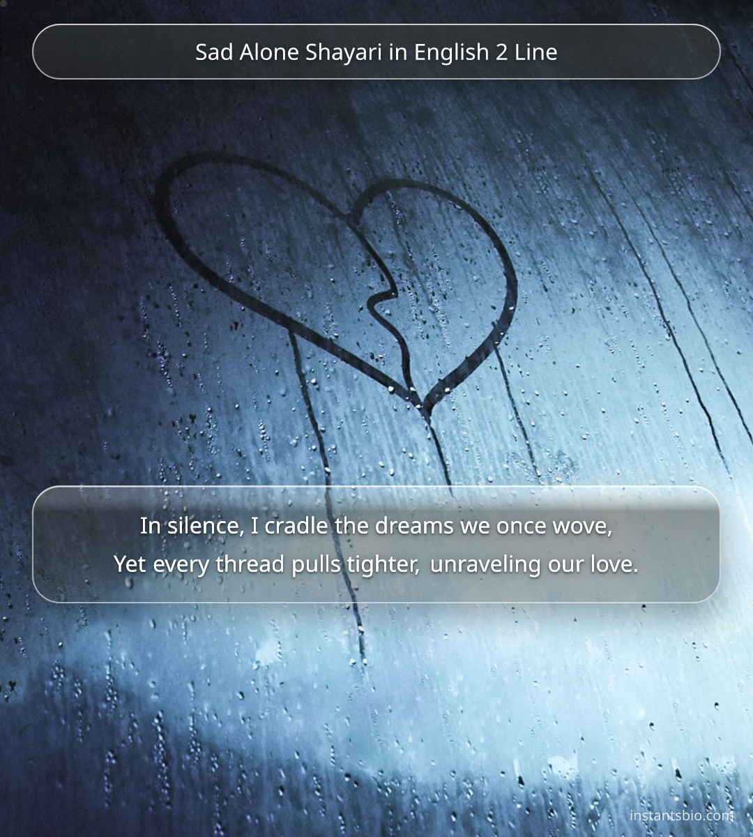 Sad Alone Shayari in English 2 Line - sad shayari in english