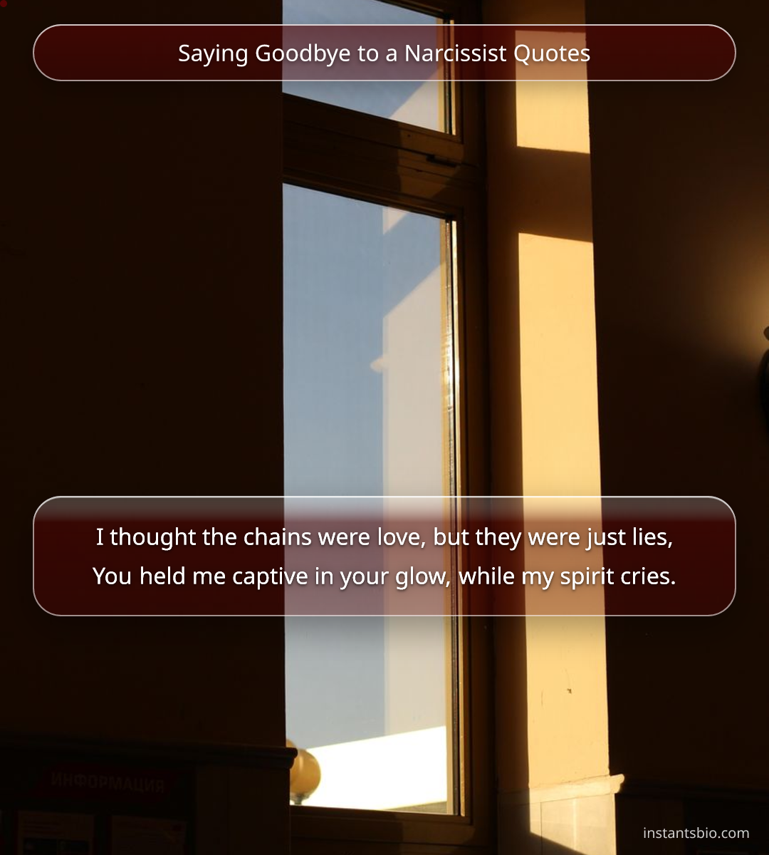 Saying Goodbye to a Narcissist Quotes