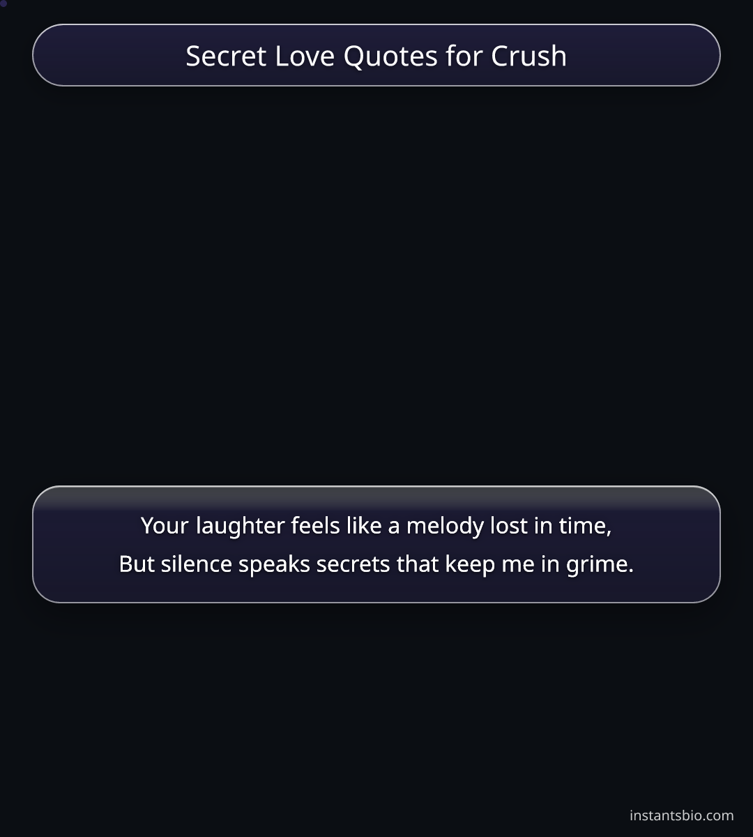 Secret Love Quotes for Crush