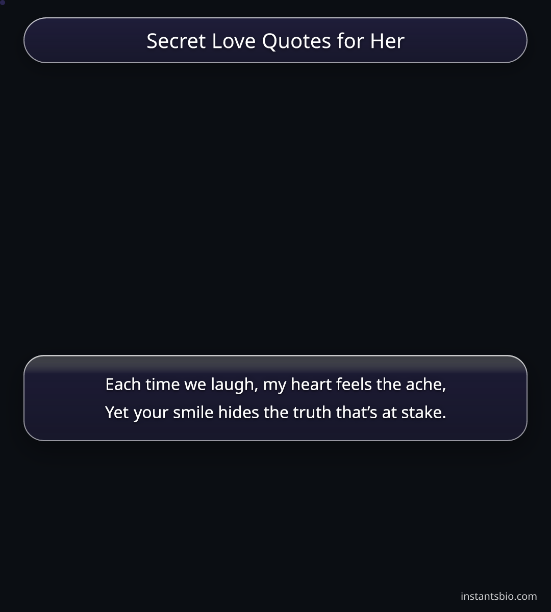 Secret Love Quotes for Her