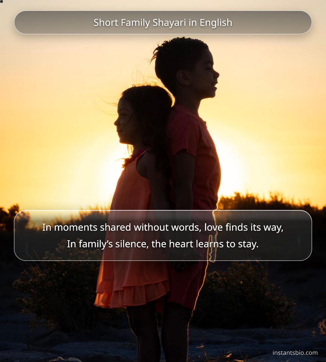 Short Family Shayari in English