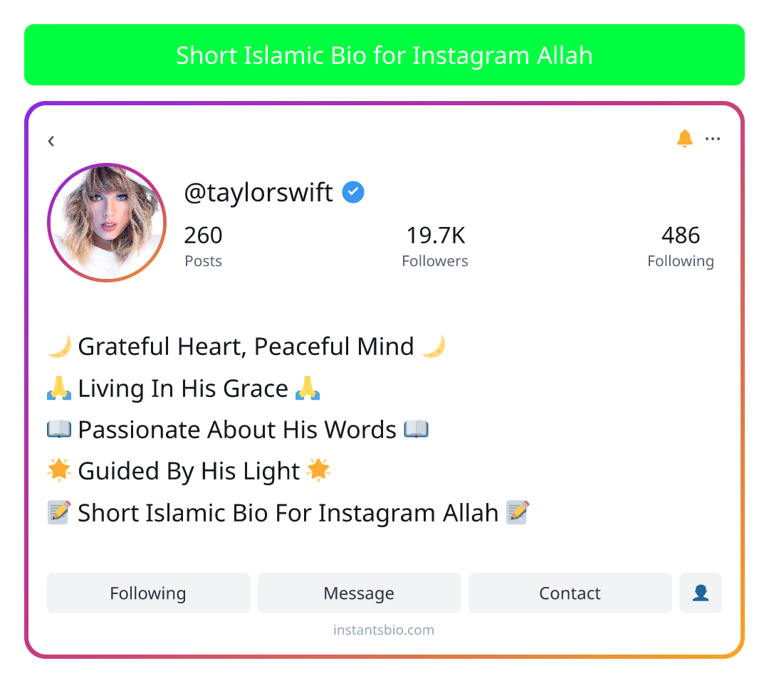 Short Islamic Bio for Instagram Allah - allah islamic bio for instagram