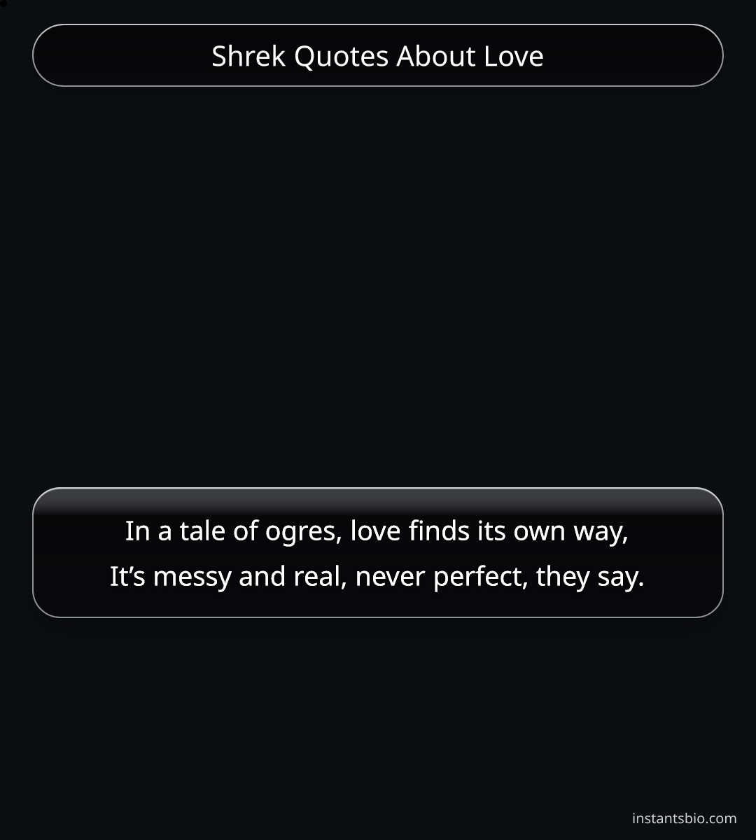 Shrek Quotes About Love