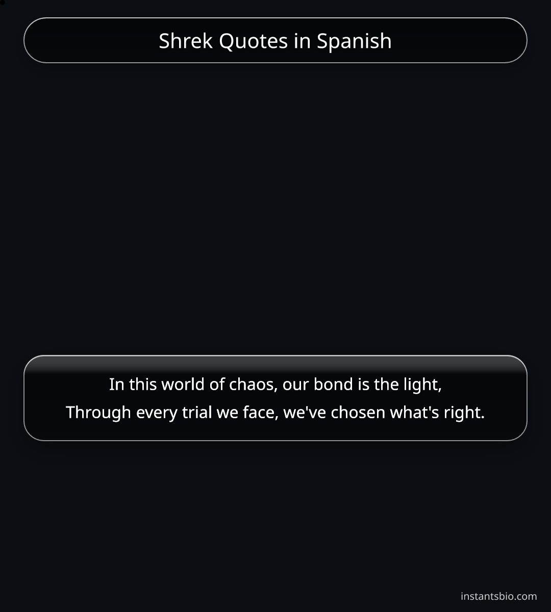 Shrek Quotes in Spanish