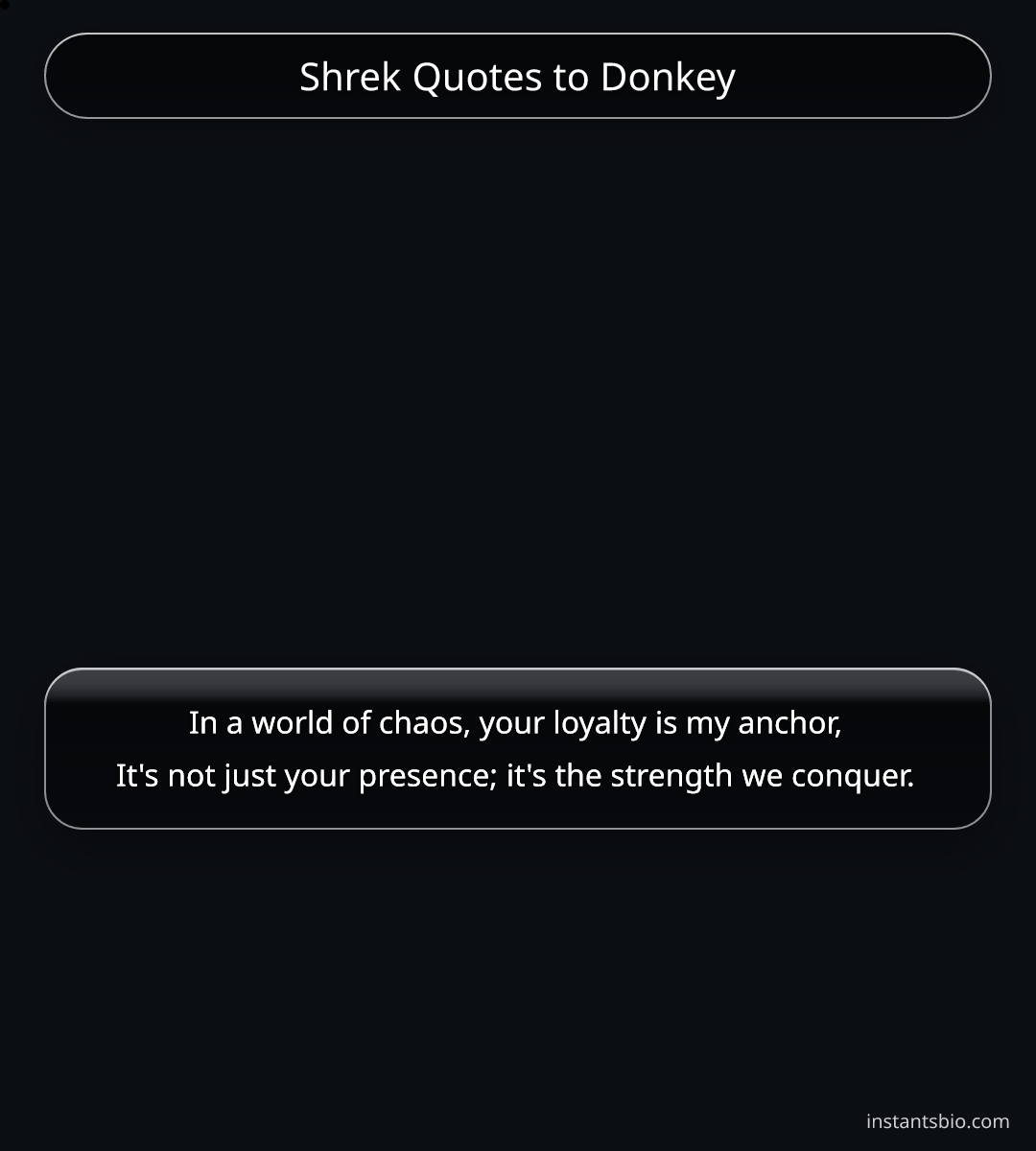 Shrek Quotes to Donkey