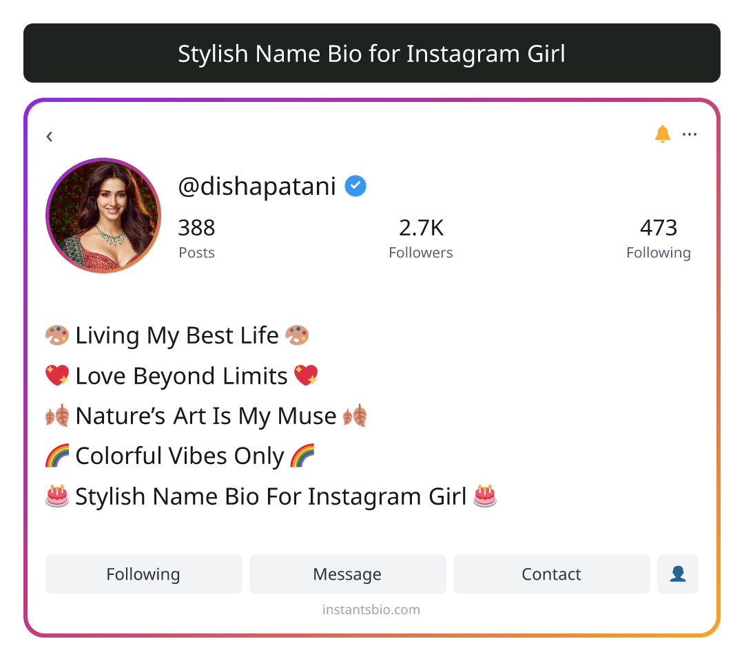 Stylish Name Bio for Instagram Girl - stylish bio for instagram girl
