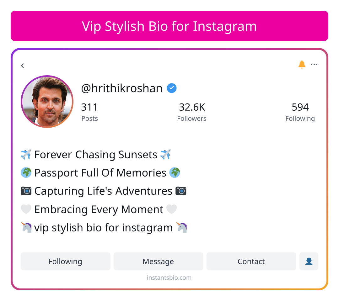 Vip Stylish Bio for Instagram - vip bio for instagram