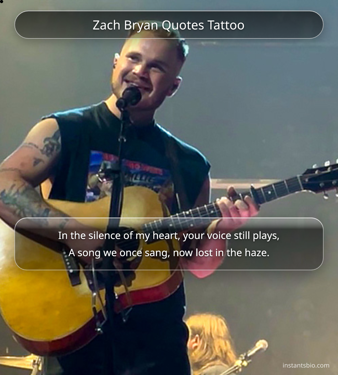 Zach Bryan Quotes Tattoo