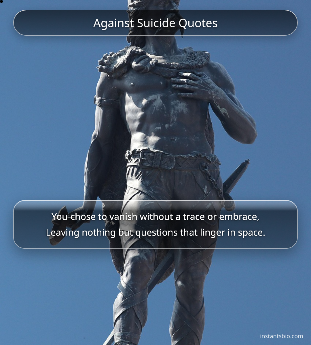 Against Suicide Quotes