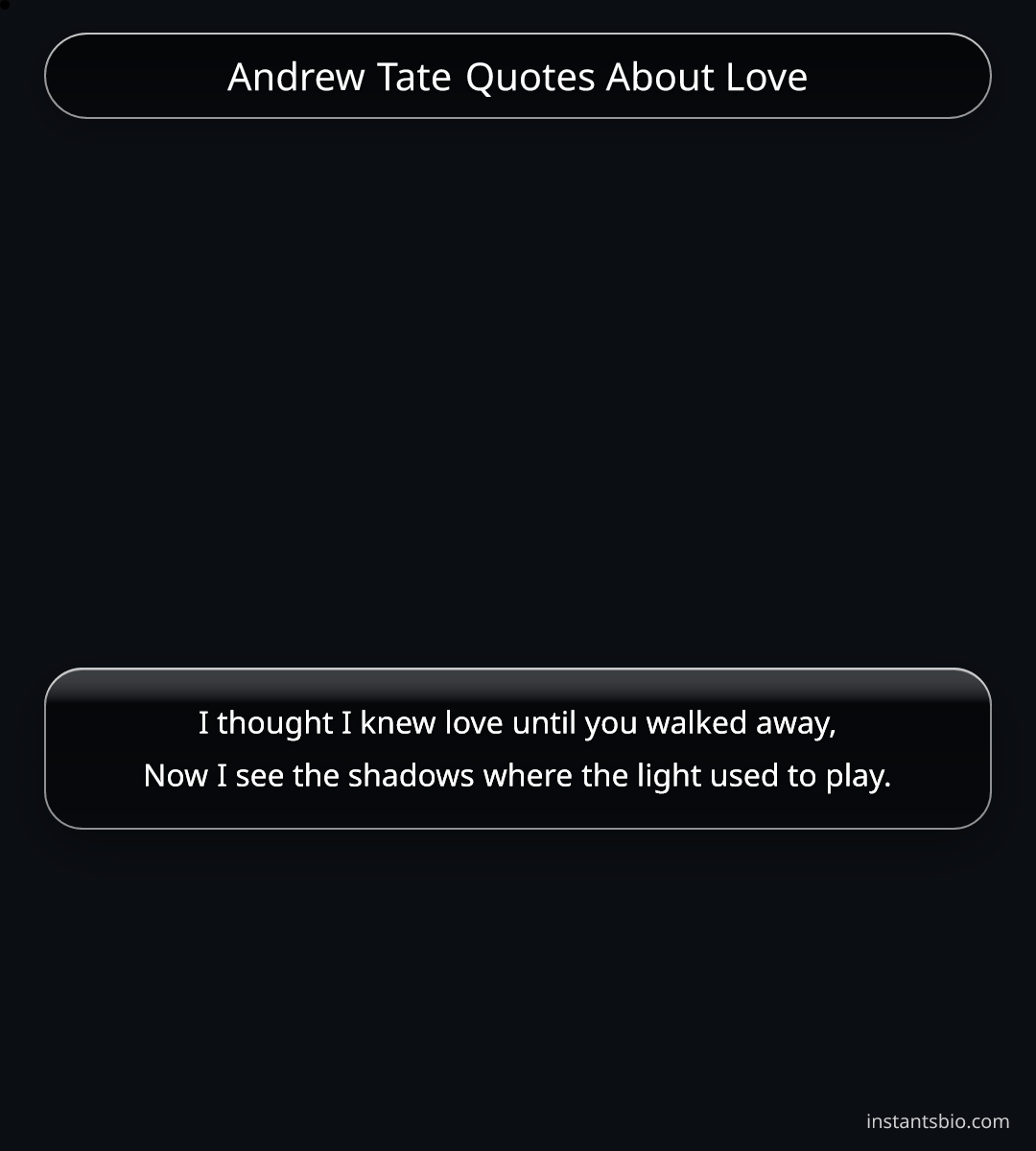 Andrew Tate Quotes About Love