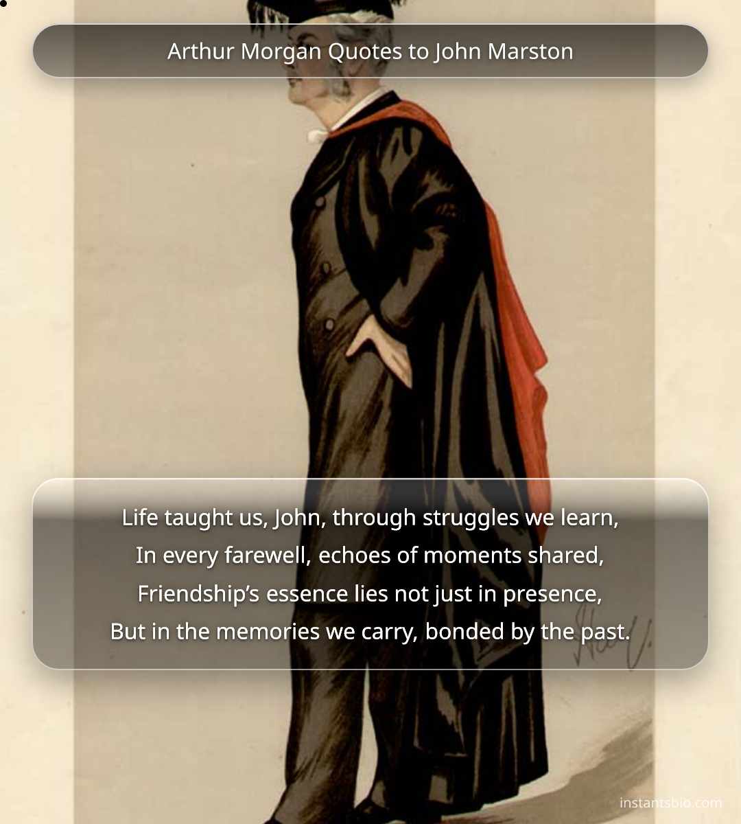 Arthur Morgan Quotes to John Marston