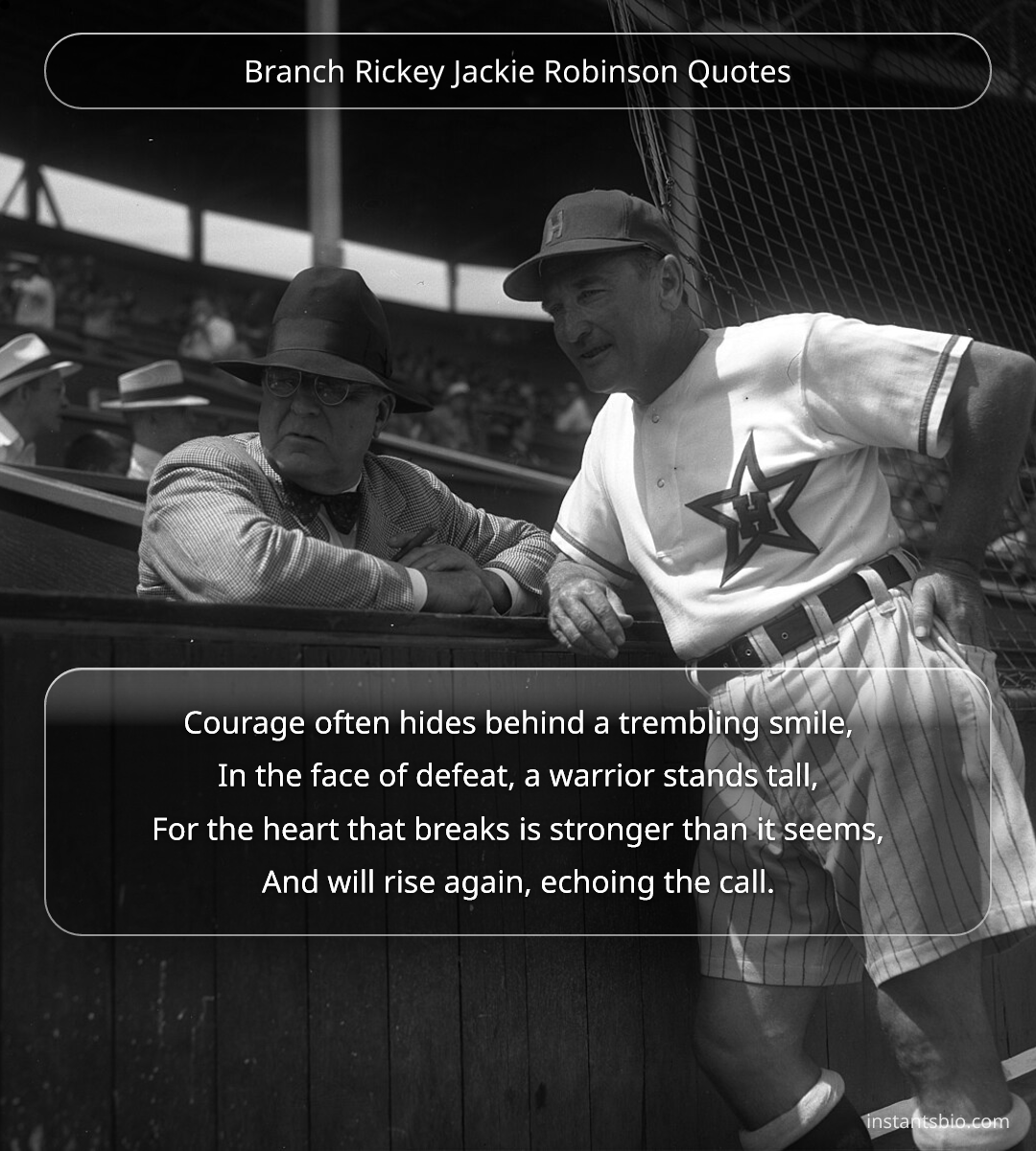 Branch Rickey Jackie Robinson Quotes