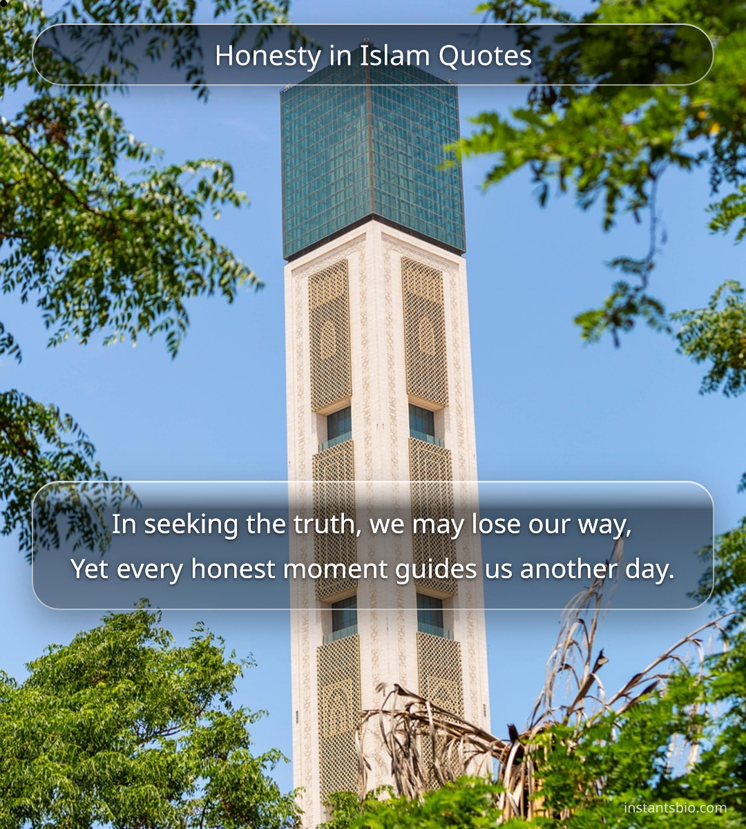 Honesty in Islam Quotes - honesty quotes