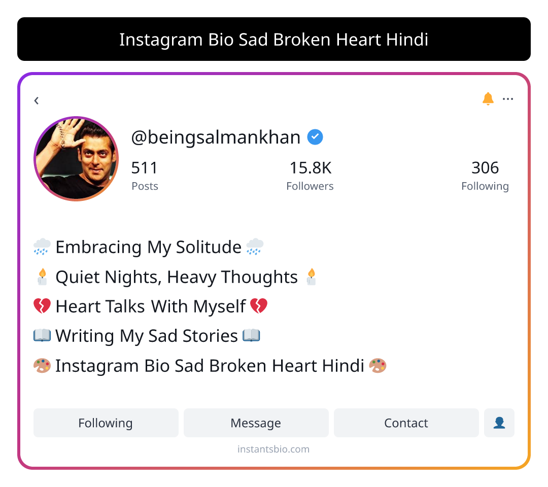 Instagram Bio Sad Broken Heart Hindi - broken sad bio instagram