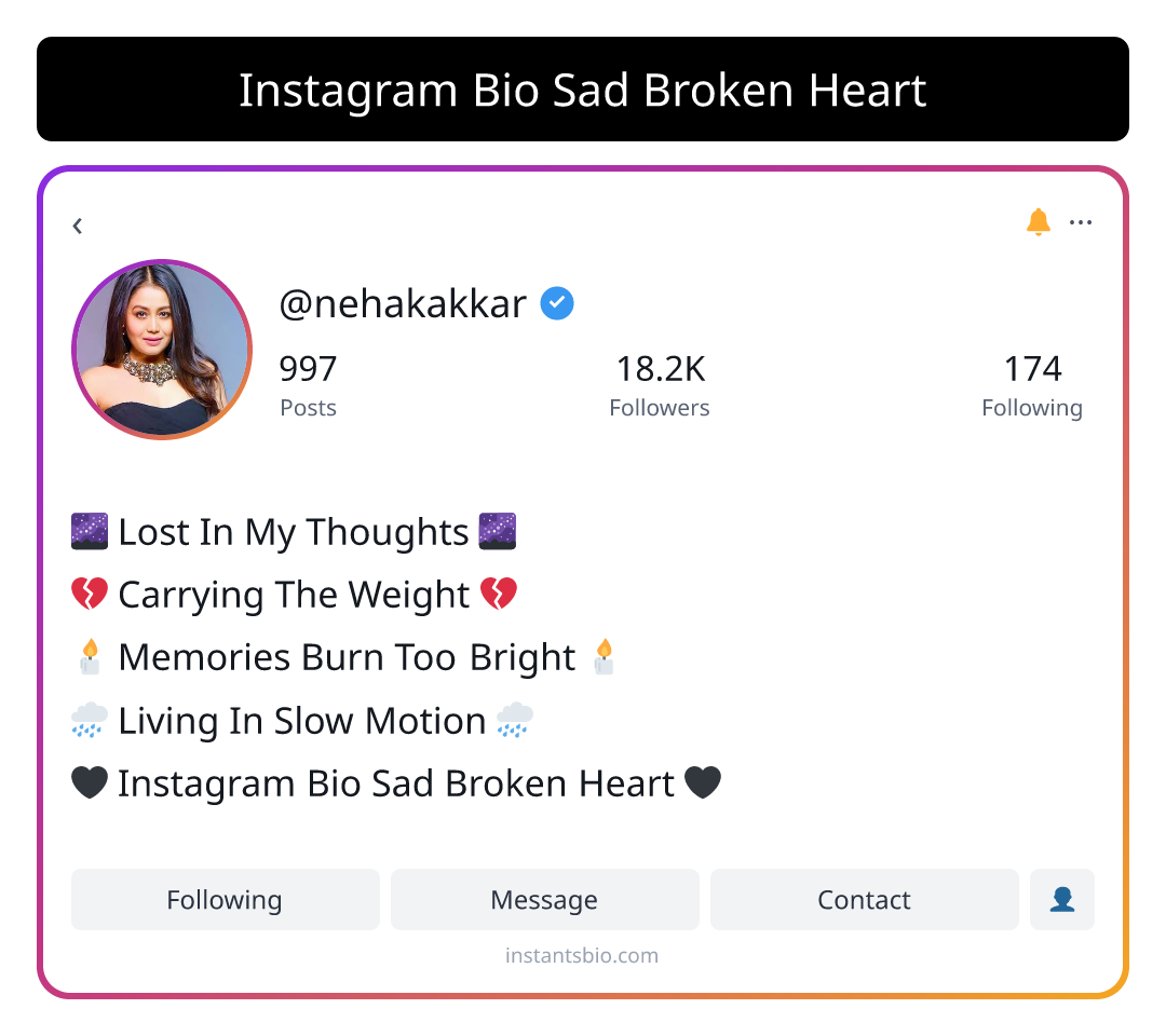 Instagram Bio Sad Broken Heart - broken sad bio instagram