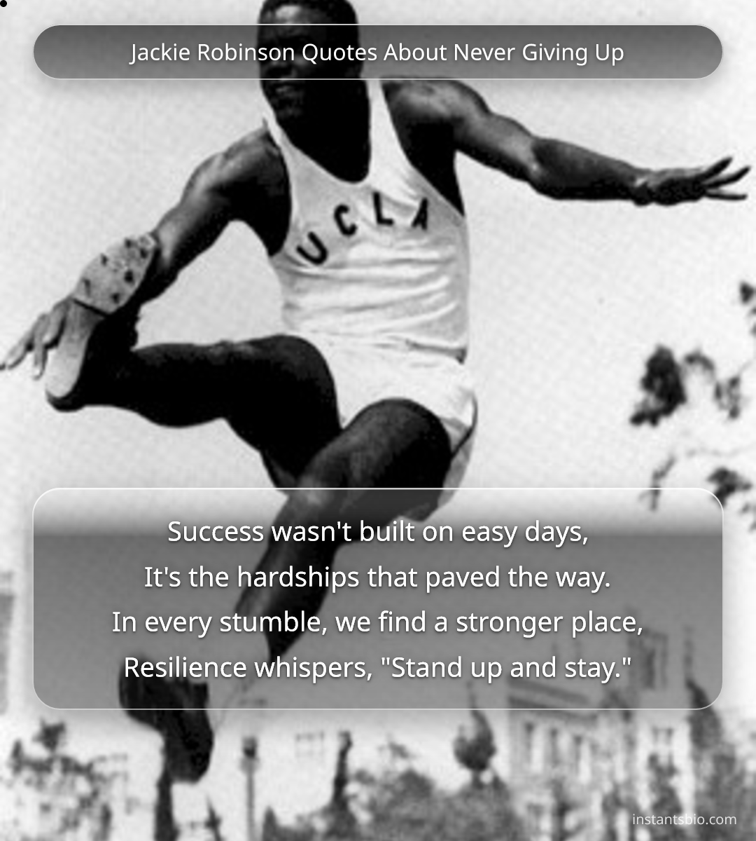 Jackie Robinson Quotes About Never Giving Up
