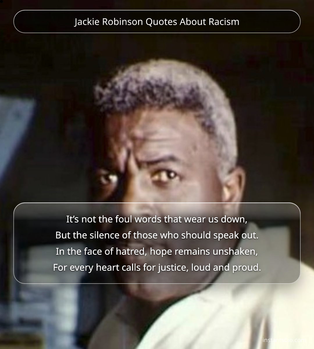 Jackie Robinson Quotes About Racism