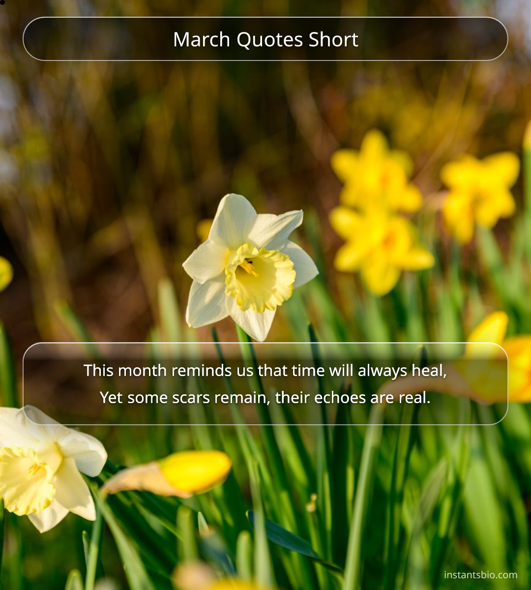 March Quotes Short