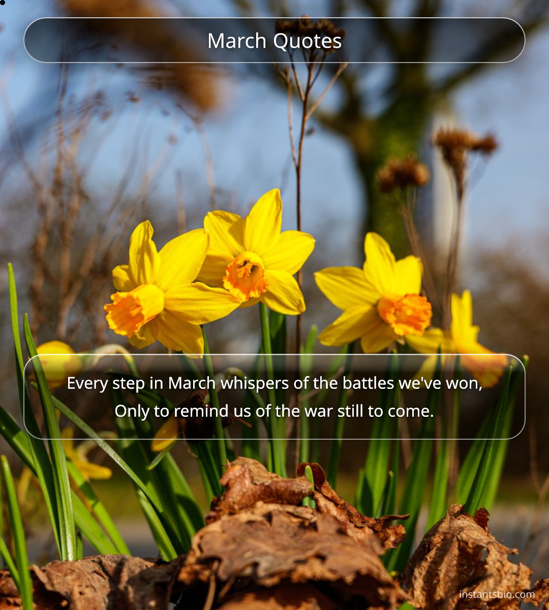 March Quotes
