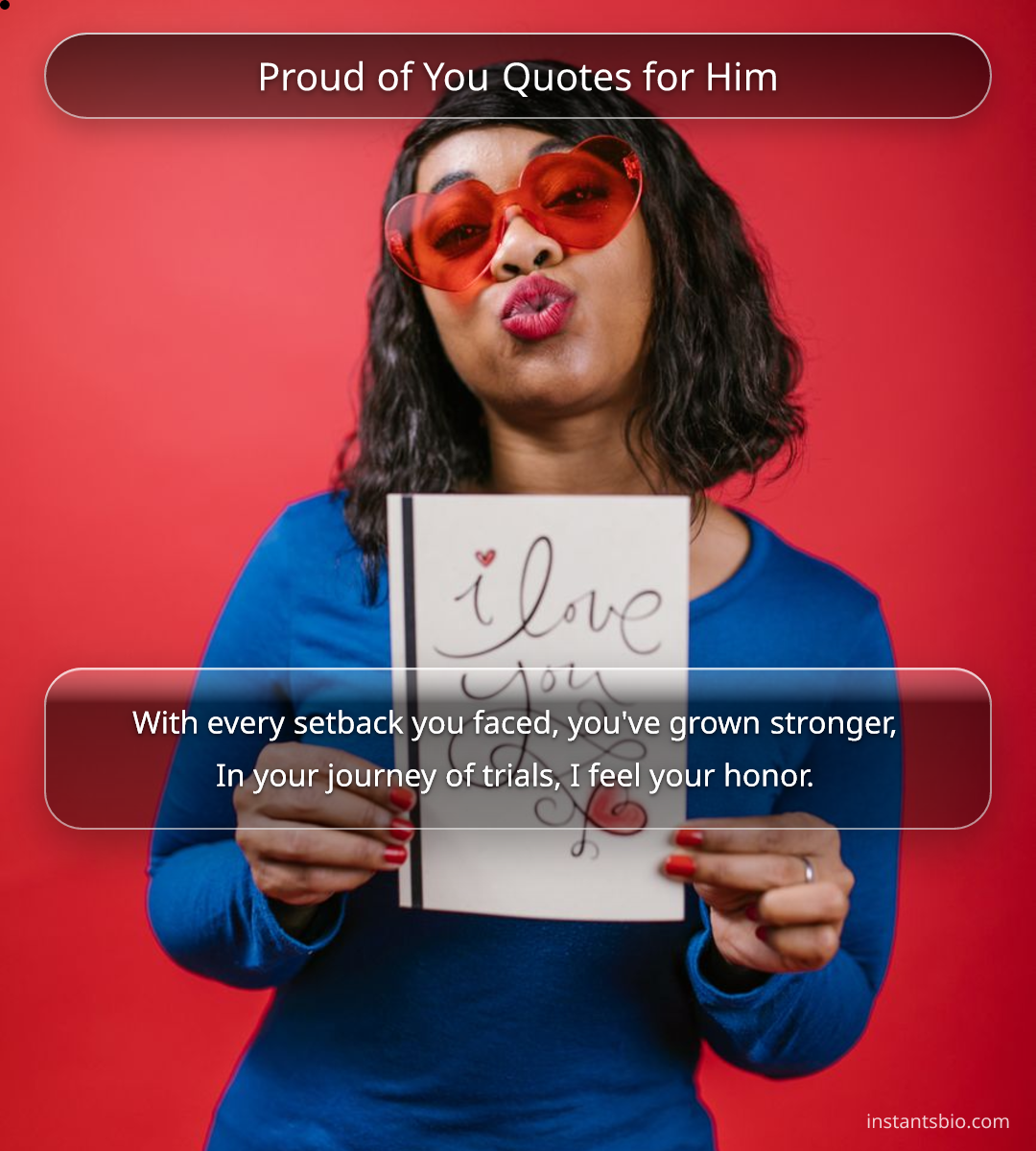Proud of You Quotes for Him