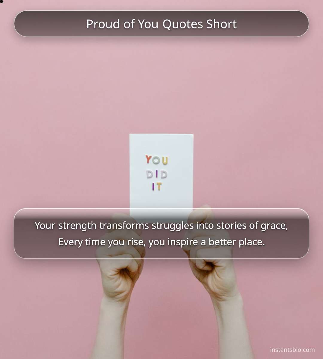 Proud of You Quotes Short