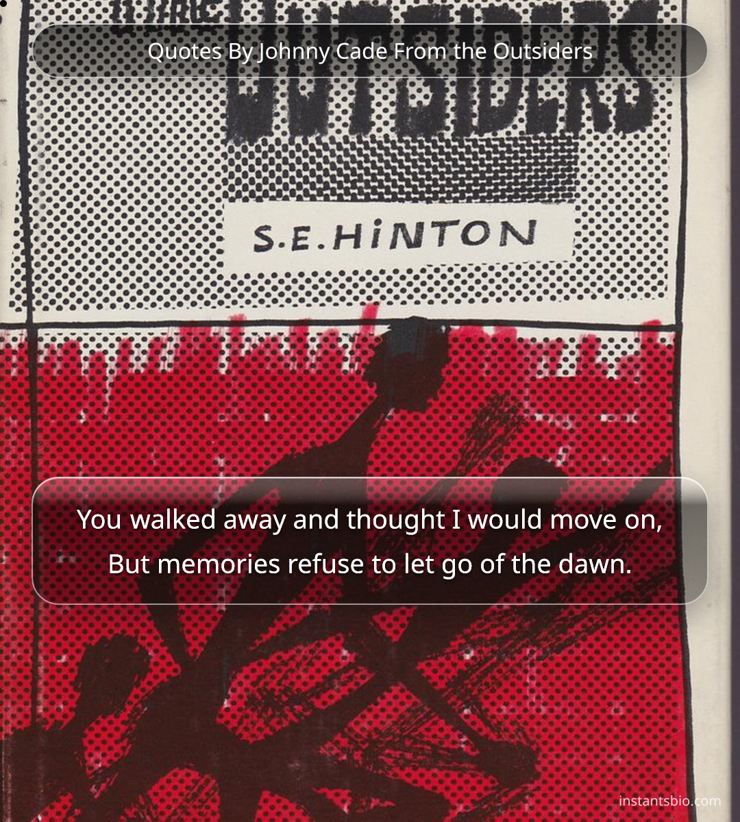 Quotes By Johnny Cade From the Outsiders - quotes from the outsiders