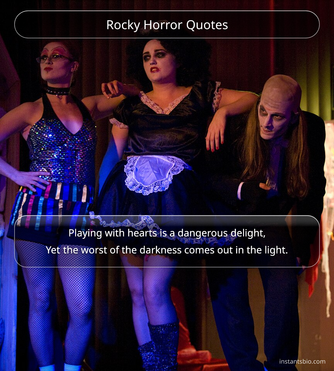 Rocky Horror Quotes - rocky quotes