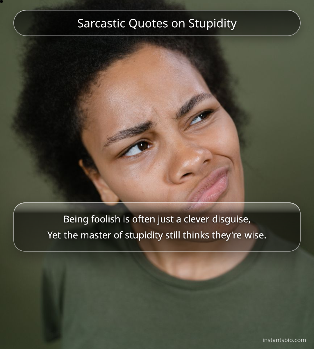 Sarcastic Quotes on Stupidity