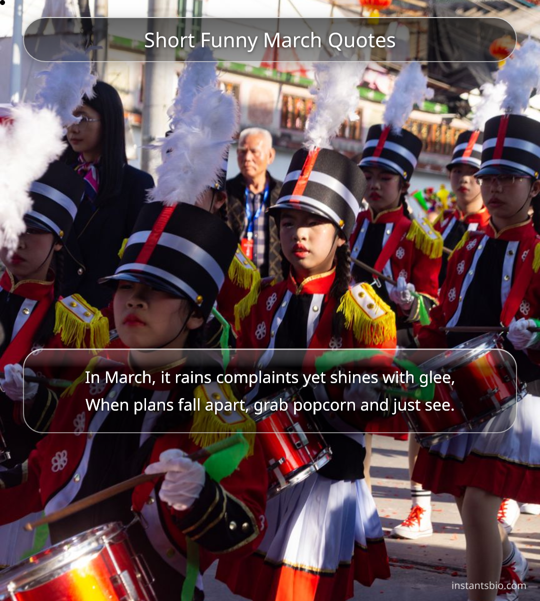 Short Funny March Quotes