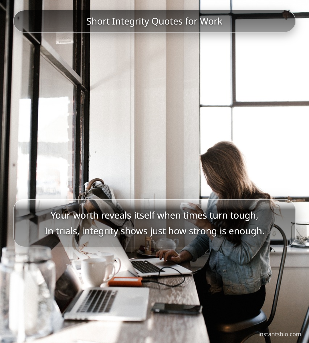 Short Integrity Quotes for Work