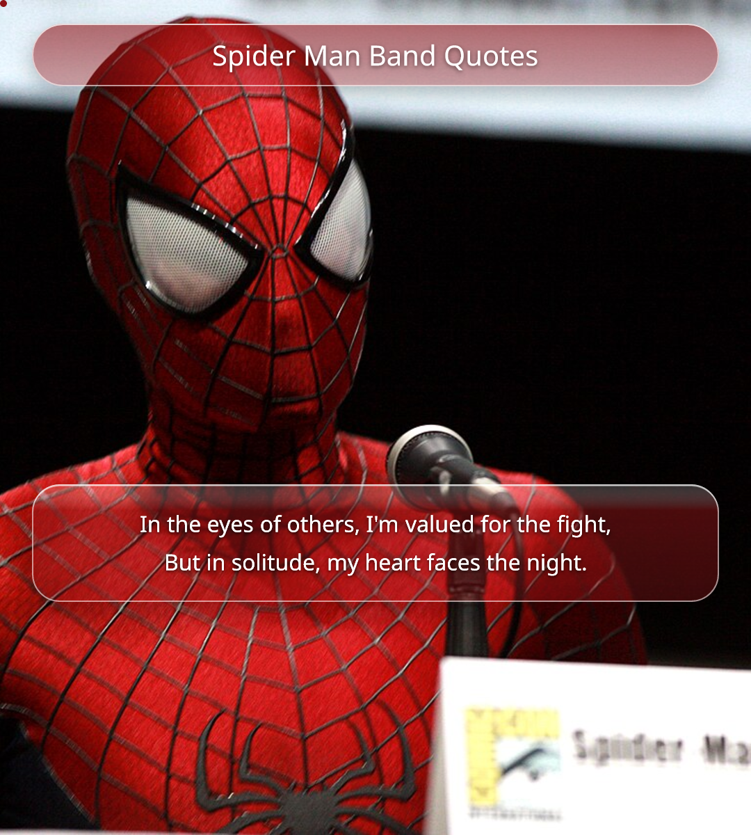 Spider Man Band Quotes - spiderman quotes