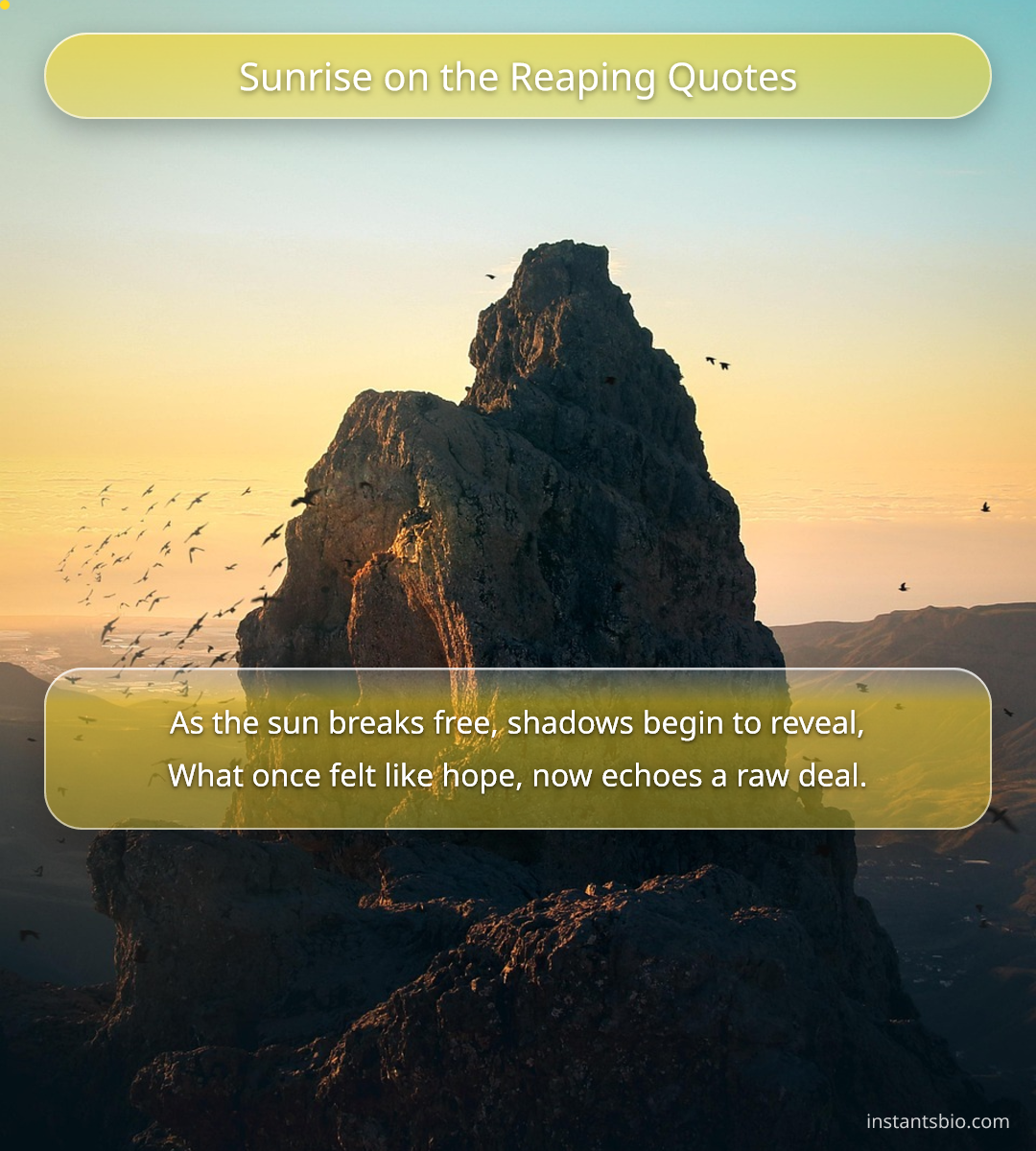 Sunrise on the Reaping Quotes - sunrise quotes